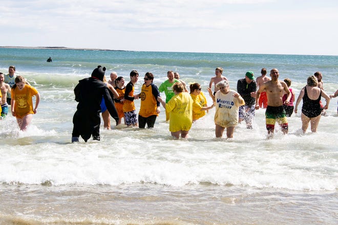 About 300 Rotarians and friends participated in the 2015 Polar Plunge to eradicate polio worldwide. Courtesy Photo / Matt Wallace