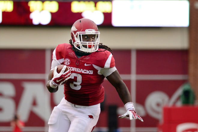 Junior Alex Collins, despite missing running mate Jonathan Williams this year, has posted career highs of 1,262 yards, 14 touchdowns and 5.8 yards per carry.