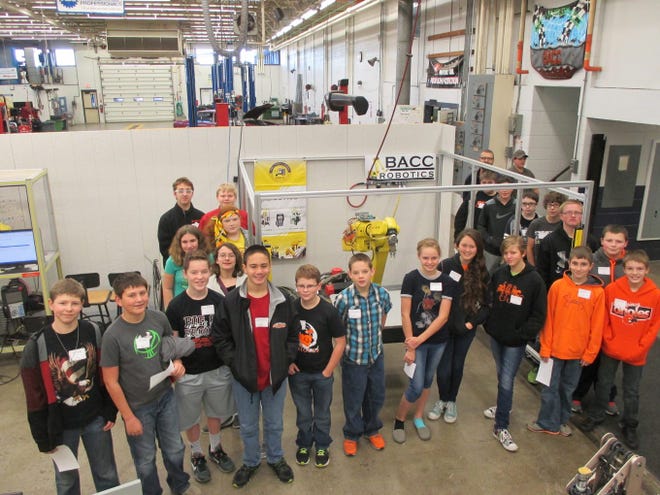 Bronson and Quincy middle school students visited the BACC for a 'hands-on' experience given by the Robotics program. Courtesy photo