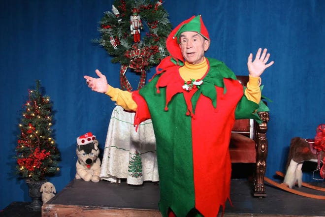 Bob Reece describes the life of a Macy's Santaland elf in the Hendersonville Community Theatre production of "The Santaland Diaries."