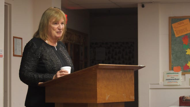 Congressional candidate Carol Shea-Porter told members of the Hampton Democrats on Tuesday that she supports bringing Syrian refugees to the United States, saying the country is "very capable of absorbing a certain number of refugees fleeing their country for the same reasons we would." Photo by Max Sullivan/Seacoastonline.