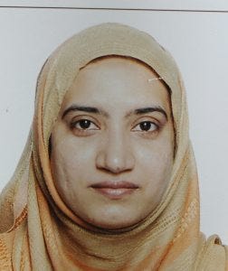 This undated photo provided by the FBI shows Tashfeen Malik. Malik and her husband, Syed Farook, died in a fierce gunbattle with authorities several hours after their commando-style assault on a gathering of Farook's colleagues from San Bernardino, Calif., County's health department Wednesday, Dec. 2.

FBI via AP