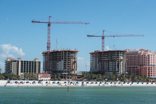 The Wyndham Grand Resort Clearwater Beach that is expected to open in early 2017, located at 100 Coronado Ave, Clearwater Beach, FL. It overlooks Clearwater Beach. (October 20, 2015; STAFF PHOTO / THOMAS BENDER)