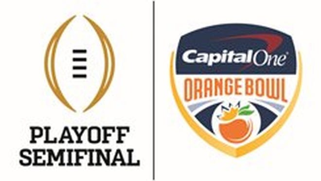 official orange bowl/college football playoff logo for 2015-16 season