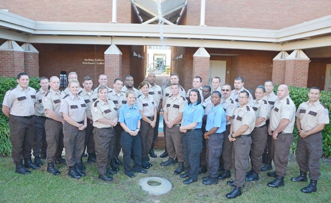New graduates of program for Corrections Basic Recruit Training during the fall 2015.