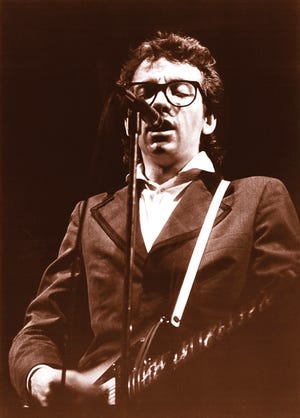 Elvis Costello performing at the Agora on March 15, 1979.