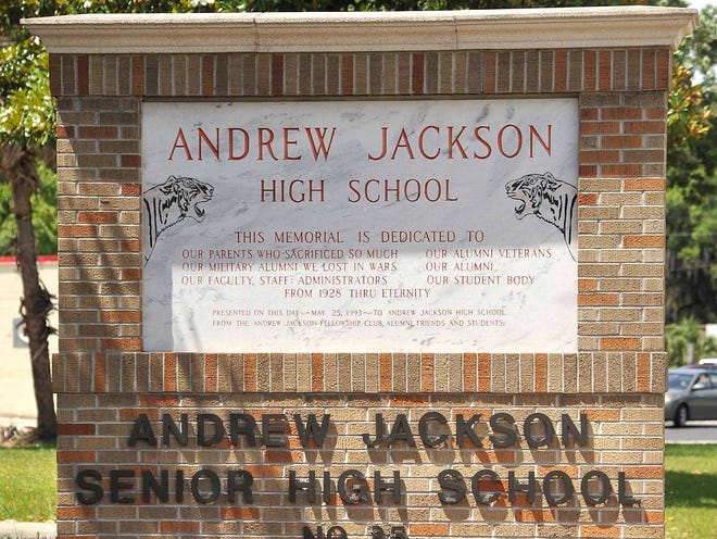 Andrew Jackson High School on Sunday, May 17, 2015.