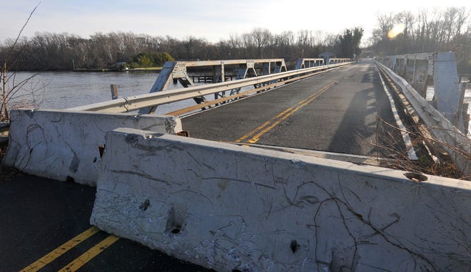 The Centerton Road bridge, viewed from the Westampton/Willingboro side looking toward Mount Laurel. County officials have stressed that without repairs like those made in 2010, the bridge wouldn't have lasted this long.