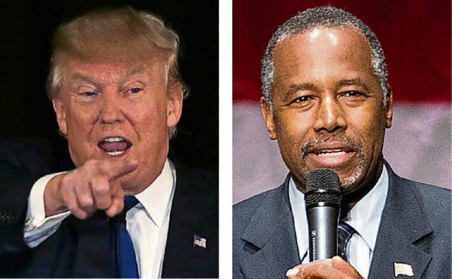 Republicans Donald Trump, left, and Ben Carson have both threatened to run as independent presidential candidates.