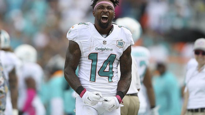 Dolphins receiver Jarvis Landry, on firing up himself and teammates: ‘A lot of people do things in different ways.’ (Bill Ingram / The Palm Beach Post)