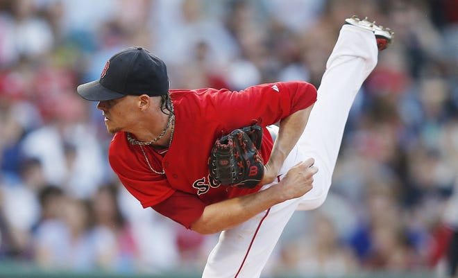 Clay Buchholz, shown pitching on July 10 in his last outing of 2015, is the last All Star pitcher the Red Sox have drafted and developed.