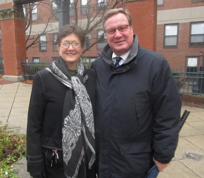 Sandy and David Dennis, founders of AHA! Fall River, were instrumental in helping the organization to recently obtain a grant from Massachusetts Development to create cultural programs in the historic lower Second Street neighborhood next year. BRIAN J. LOWNEY/FALL RIVER SPIRIT