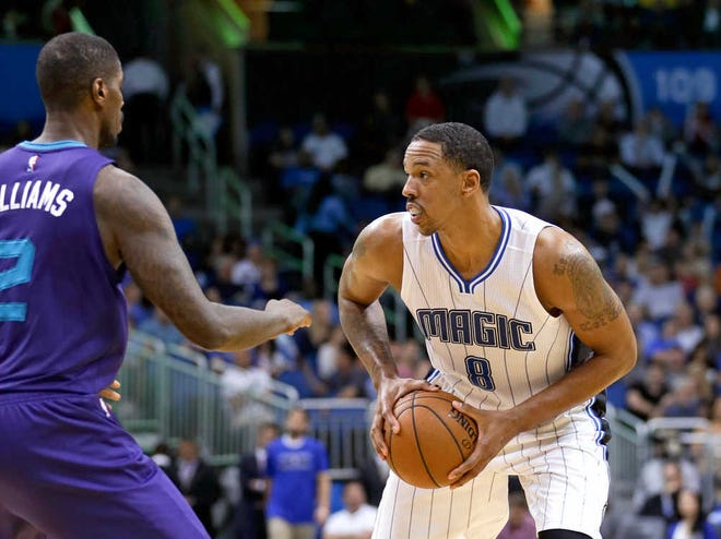 Orlando's Channing Frye (right) scored a season-high 17 points in the Magic's win over Charlotte on Wednesday night. All five starters scored in double figures for Orlando.