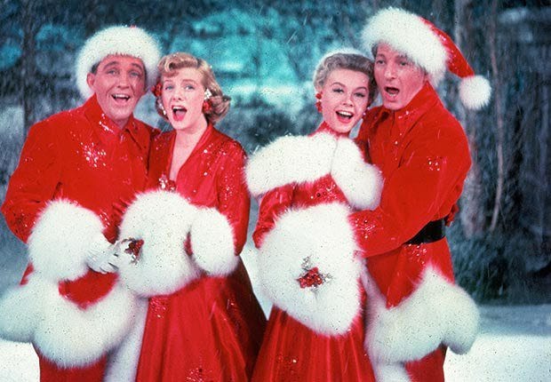 Bing Crosby, Danny Kay, Rosemary Clooney and Vera Ellen return to the Bob Hope Theatre in "White Christmas" COURTESY