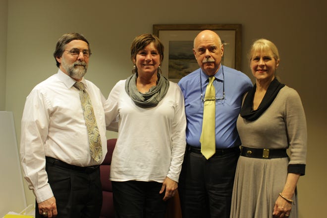 From left, attorney Mark Itzkowitz, Rosanne Sliney, attorney Carmen Durso, and MassKids Executive Director Jetta Bernier. Wicked Local photo by Bill Whelan.