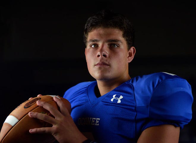 Oconee County's Zeb Noland poses for a portrait. (Richard Hamm/Staff Onlineathens/Athens Banner-Herald)