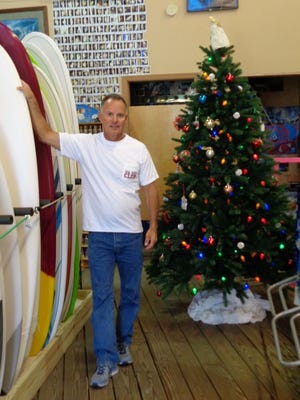 Tony Johnson, owner of Mr. Surf's Surf Shop, is hosting the Ultimate Christmas Surf Party & Expo with Finns Island Style Grub from 4-10 p.m. Friday
