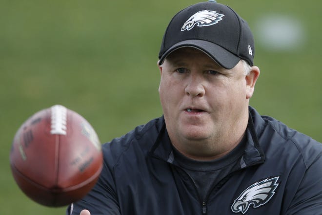 Philadelphia Eagles head coach Chip Kelly has his eye on the ball and on a playoff spot, but must go through an 11-2 Cardinals team to help make that happen.