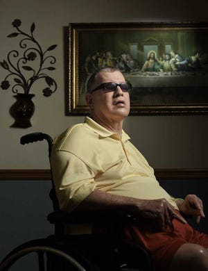 Bob.Self@jacksonville.com Robert McCormick, 63, who was born blind and has cognitive disabilities that limit his speech, has lived at L'Arche Jacksonville for 25 years.