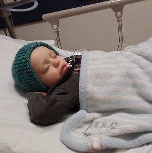 Aiden Michael Los has been diagnosed with a malignant rhabdoid tumor. The 19-month-old is undergoing treatment at Boston Children's Hospital. A GoFundMe account has been started to help with medical expenses. Photo from GoFundMe account