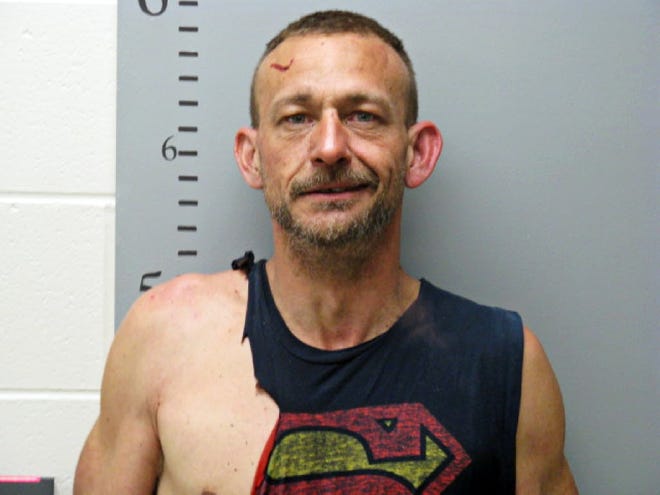 Jason P. West in an April booking photo provided by the Oxford Police Department