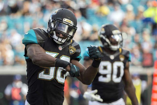 Stephen B. Morton Associated Press Jaguars outside linebacker Telvin Smith (left) is listed as doubtful, which might mean Hayes Pullard gets to start.