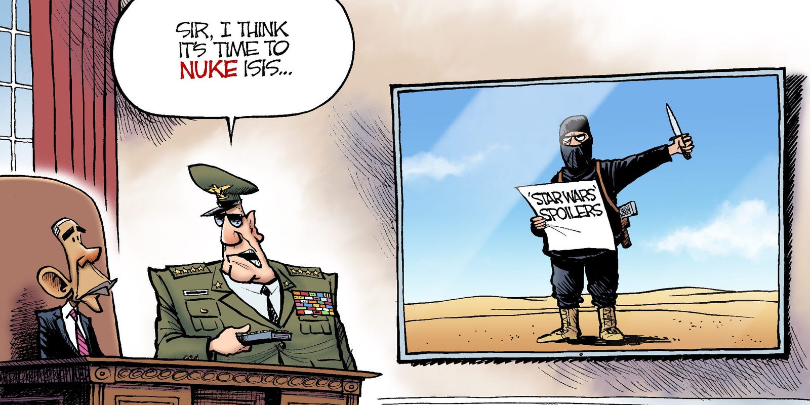 Beeler cartoon: More ISIS terrorism