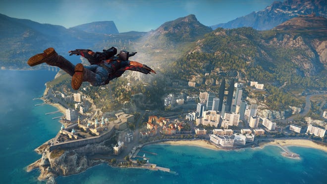 In "Just Cause 3," the third installment of the zany blow-'em-up series, a parachute-equipped hero Rico Rodriguez is back in his Mediterranean homeland after successfully overthrowing evil dictators in the Caribbean and Southeast Asia. 

Avalanche Studios