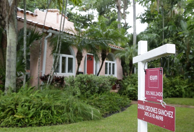 A home for sale in Coral Gables, Fla. File Photo/The Associated Press