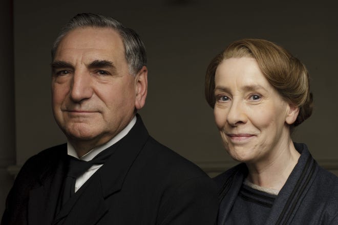 Jim Carter and Phyllis Logan star in "Downton Abbey." The Associated Press
