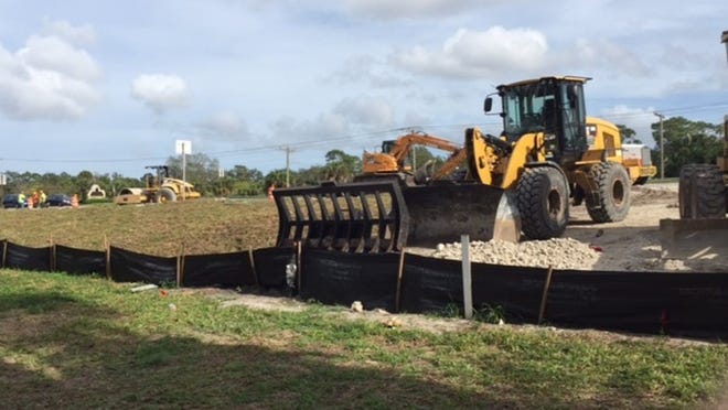 Work along Kanner Highway at the Interstate 95 interchanges in Stuart is a little more than 25 percent complete. The project is expected to be finished by December 2016.