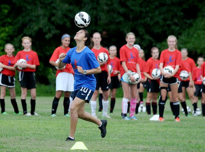 After her success at the World Cup, Carli Lloyd still found time for her home town, teaching skills to campers at the Ark Road Soccer Complex in Medford during the Carli Lloyd Soccer Camp last summer.