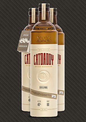 Catdaddy Spiced Moonshine. Photo courtesy of Piedmont Distillers