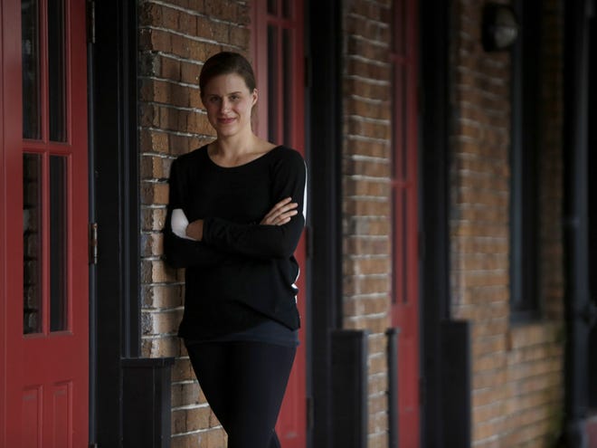 Novelist Lauren Groff in downtown Gainesville.