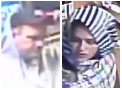 Police are searching the public's assistance to identify two individuals who are accused of robbing an elderly woman Saturday on Plymouth Avenue in Fall River.