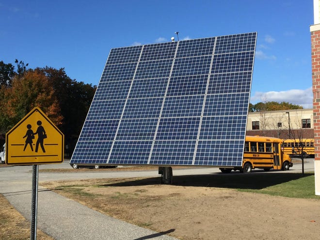 Courtesy photo

An AllEarth Solar Tracker is now producing power for the Middle School of the Kennebunks and is enhancing the students' curriculum.