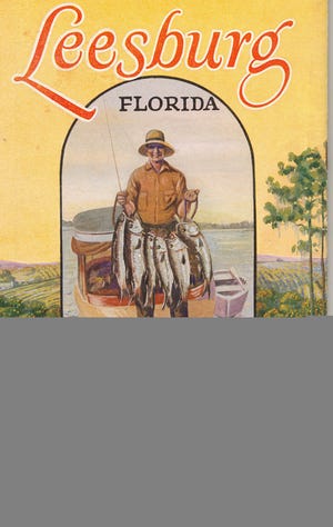 An early Chamber of Commerce brochure cover boasts of Leesburg's abundant bass fishing. SUBMITTED