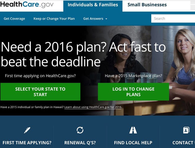 The deadline for signing up for health insurance through the Health Care Marketplace is Jan. 31. Courtesy photo