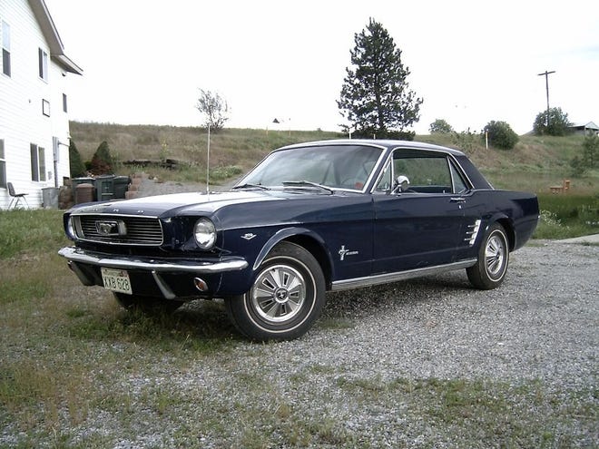 This 1966 Ford Mustang finished in Arcadian Blue was purchased brand new by Bruce B. in Minnesota while serving the Army National Guard. In his first 24 hours of owning the Mustang, he drove through five states. To this day he still owns the all-original, 289-V8 powered beauty. (Photo courtesy of owner)