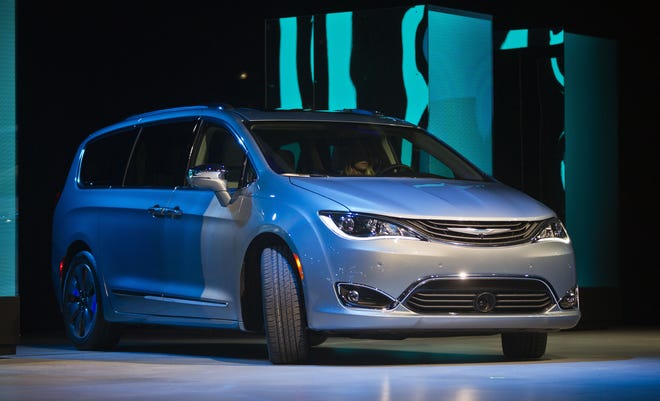 The 2017 Chrysler Pacifica Hybrid minivan is unveiled Monday at the North American International Auto Show in Detroit. Chrysler claims this hybrid model will get 80 miles per gallon.

Tony Ding/The Associated Press