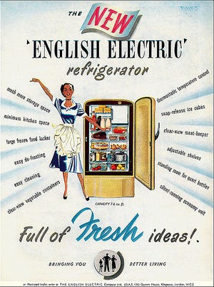 1950s refrigerator advertisement