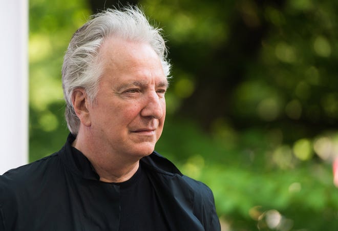 In this Tuesday, June 9, 2015 file photo, actor Alan Rickman attends The Public Theater's Annual Gala at the Delacorte Theater in Central Park, in New York. British actor Alan Rickman, whose career ranged from Britain's Royal Shakespeare Company to the “Harry Potter” films, has died. He was 69. Rickman's family said Thursday, Jan. 14, 2016 that the actor had died after a battle with cancer. (Photo by Charles Sykes/Invision/AP, File)