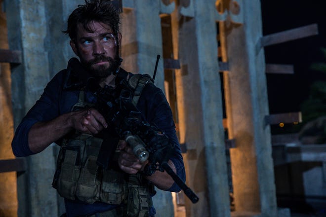 John Krasinski plays Jack Silva in 13 Hours: The Secret Soldiers of Benghazi from Paramount Pictures and 3 Arts Entertainment / Bay Films in theatres January 15, 2016.