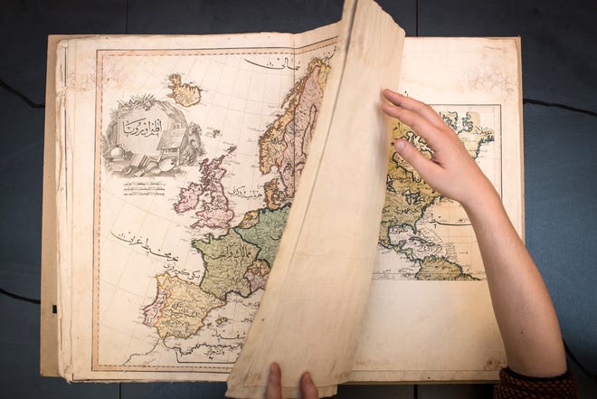 The atlas discovered by Anders Kvernberg at the National Library of Norway. 

 Nikolaj Blegva, National Library of Norway