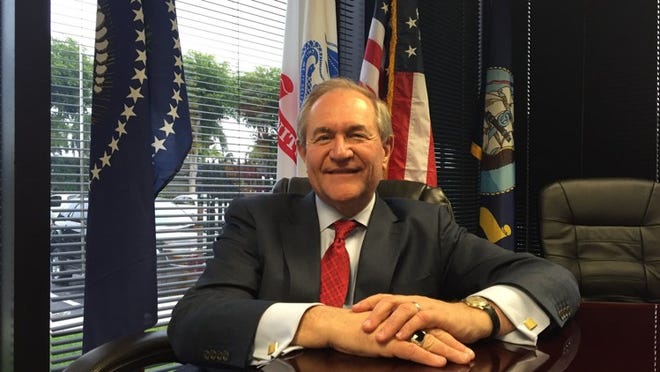 Jim Gilmore, Republican candidate for president, visited several spots in Palm Beach County recently. (George Bennett / The Palm Beach Post)