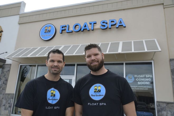 Brothers Trey (left) and Chris Hearn (Right) are the owners and operators of Float Brothers Spa. 
“He's more of the hippy creative and I'm more the spread-sheet structured guy,” Trey said of the pair's personality traits.