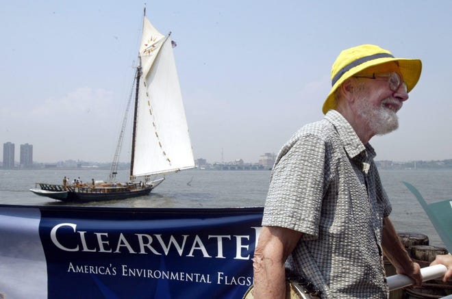 A tribute to Pete Seeger on Sunday will raise money for restoration work on the Sloop Clearwater. AP file photo