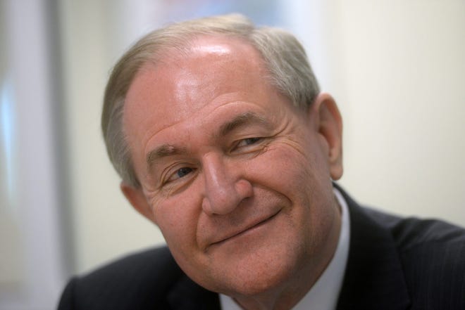 Republican Jim Gilmore, former governor of Virginia, is running for president. Photo by Deb Cram/Seacoastonline