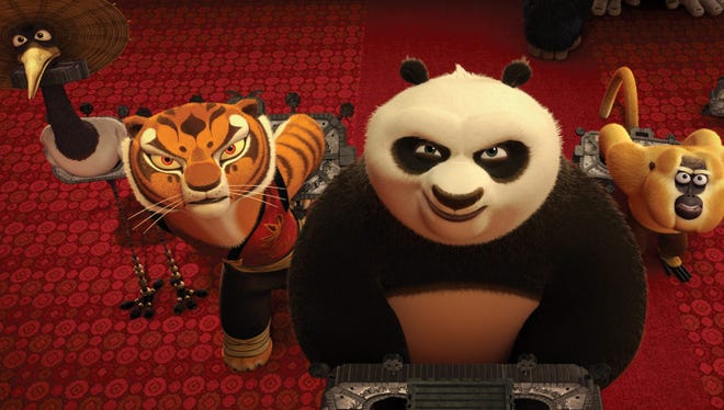 Po and his friends fight to stop a peacock villain from conquering China with a deadly new weapon in "Kung Fu Panda 3."