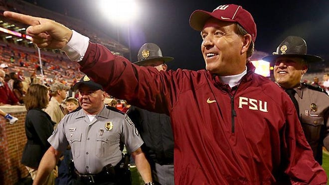 Floirda State coach Jimbo Fisher is aiming for a big finish and another top-five ranked recruiting class. (Getty Images)